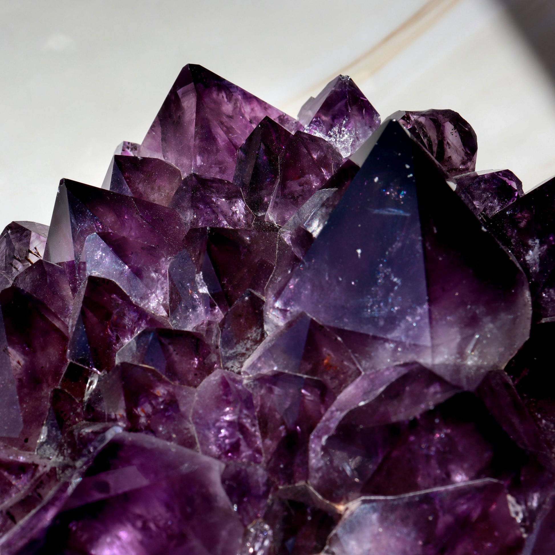 Huge Grade A Amethyst Cluster, Crystal on Wooden Base, Ethically Sourced - PICK YOUR OWN