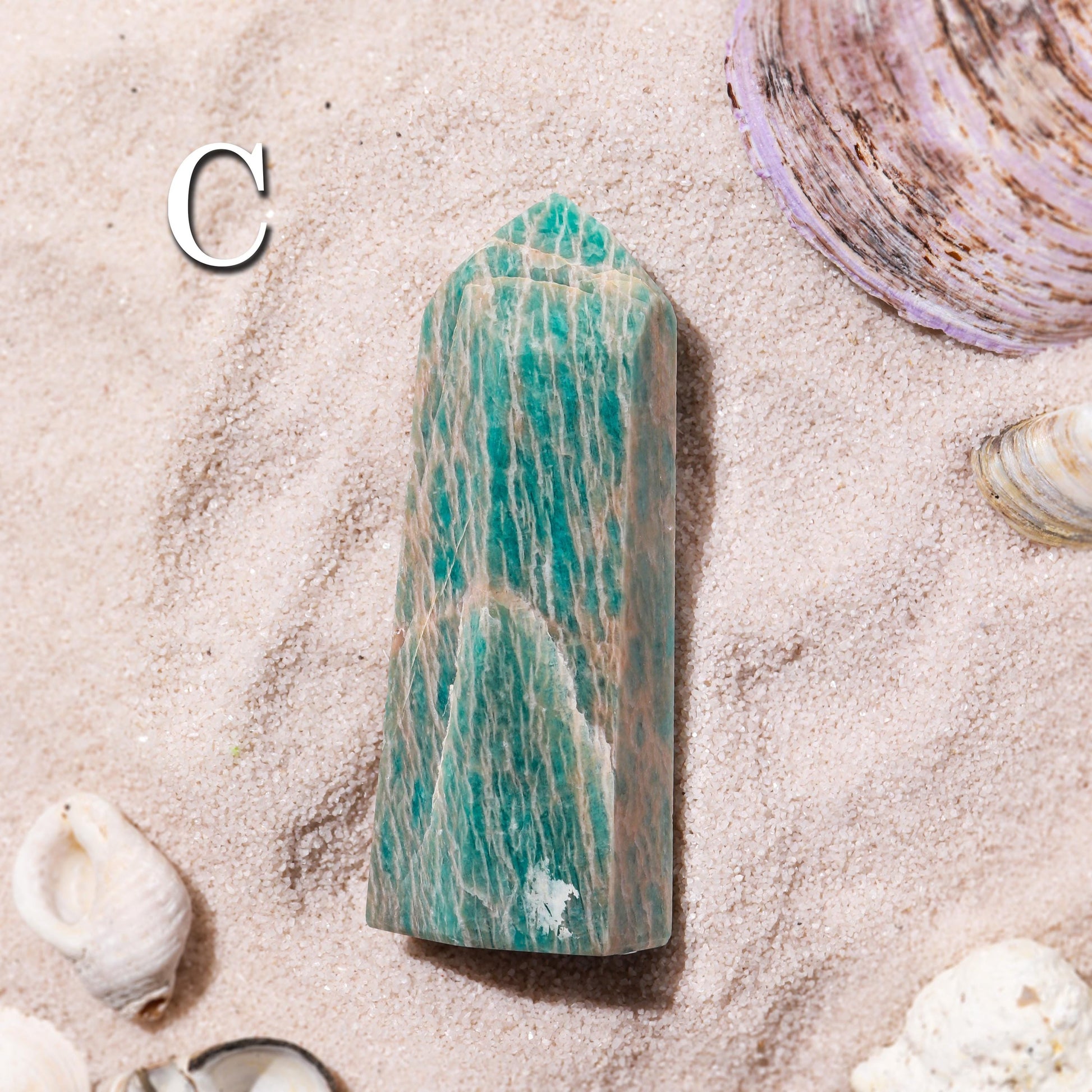 Shimmery Amazonite Towers, Natural Gemstone, Ethically Sourced, Pick your Own