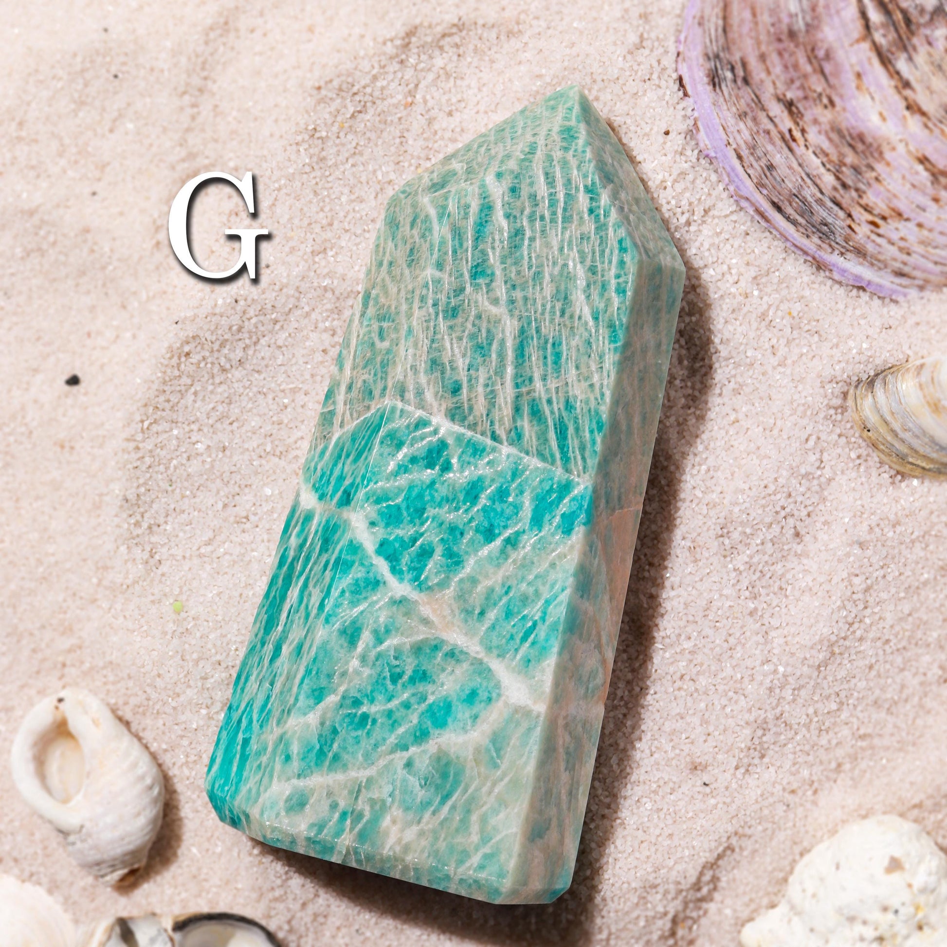 Shimmery Amazonite Towers, Natural Gemstone, Ethically Sourced, Pick your Own