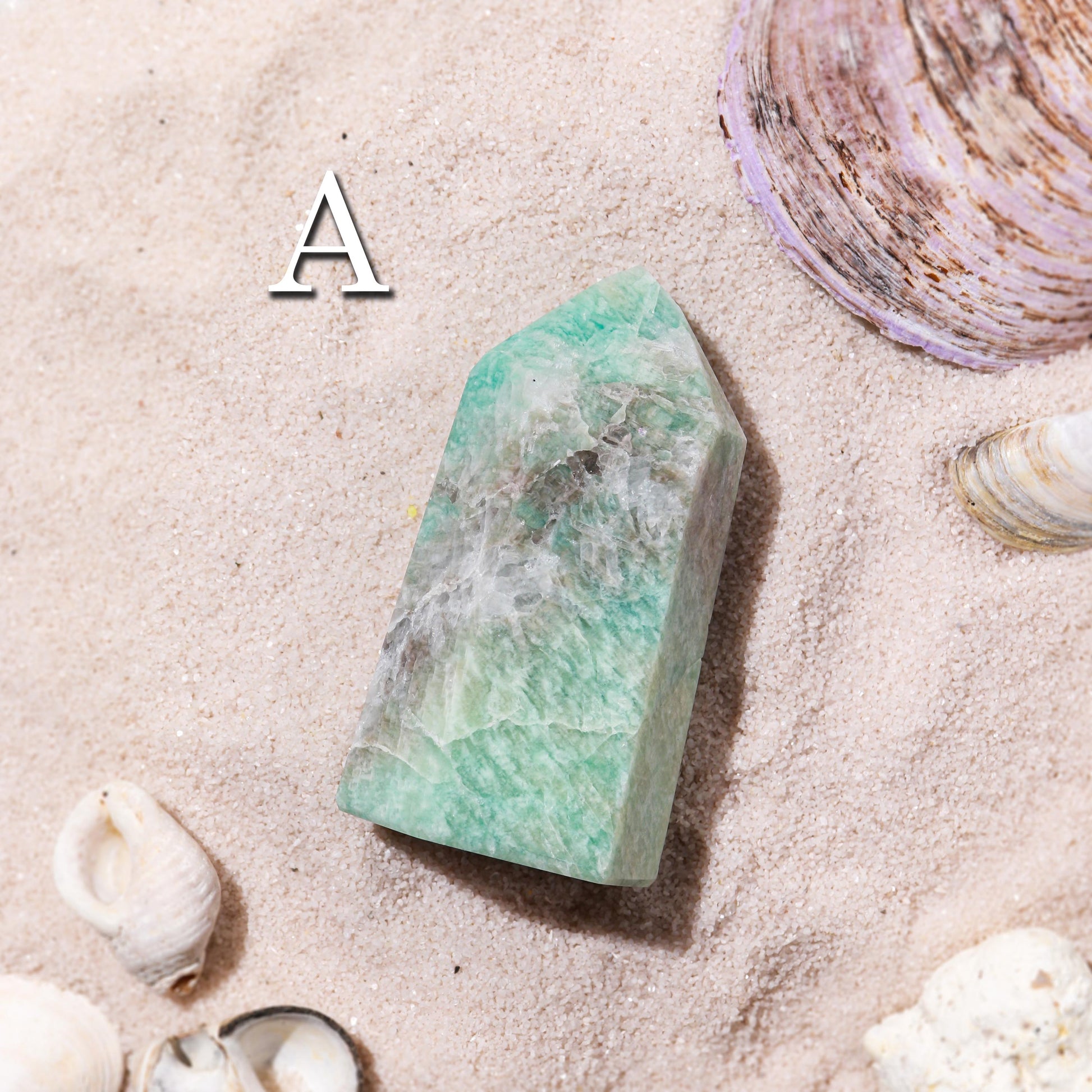 Shimmery Amazonite Towers, Natural Gemstone, Ethically Sourced, Pick your Own