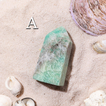 Shimmery Amazonite Towers, Natural Gemstone, Ethically Sourced, Pick your Own
