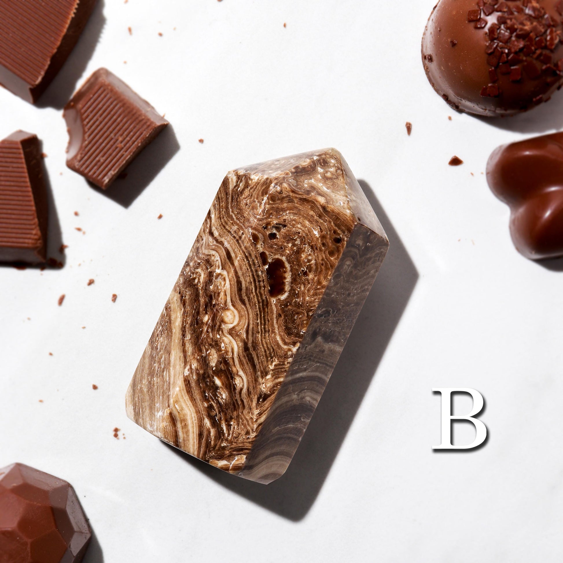Chocolate Calcite Towers, Rare Polished Crystal, Ethically Sourced, Pick your Own