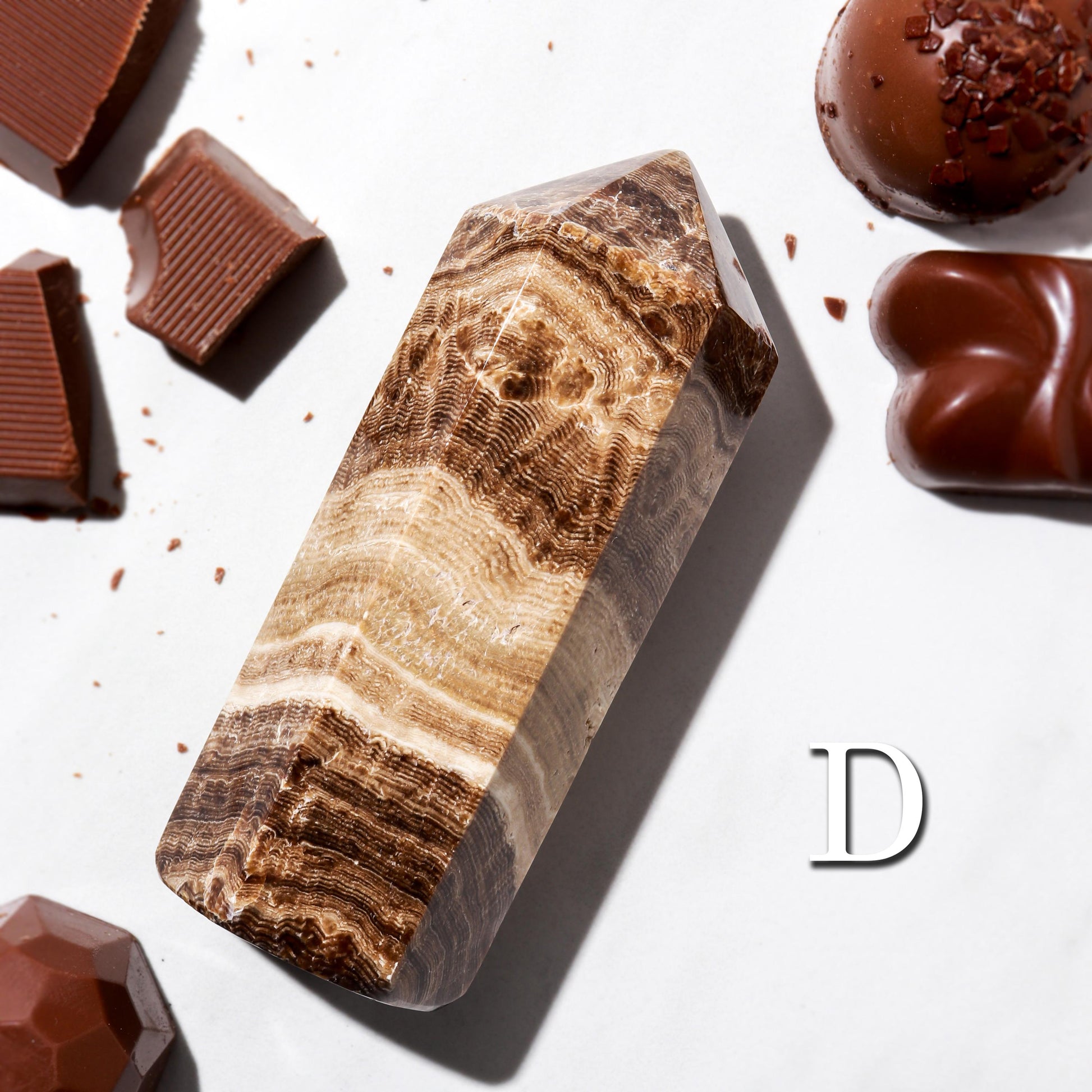Chocolate Calcite Towers, Rare Polished Crystal, Ethically Sourced, Pick your Own