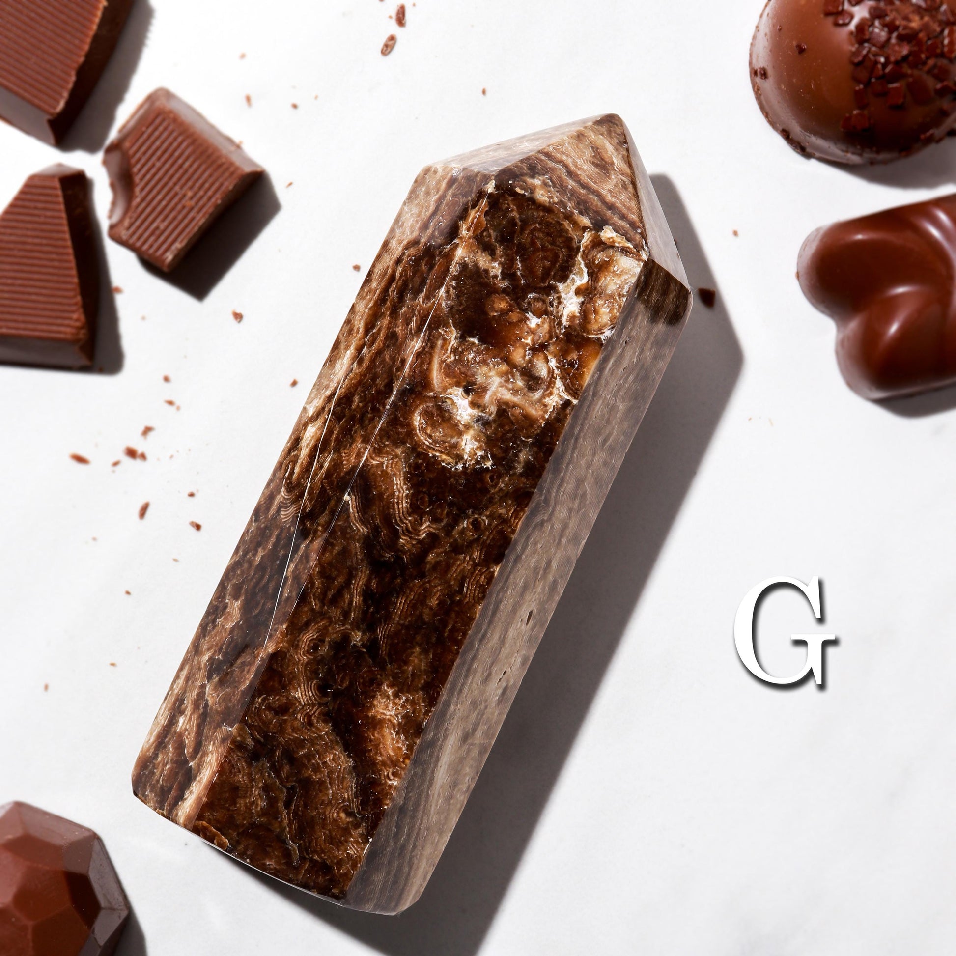 Chocolate Calcite Towers, Rare Polished Crystal, Ethically Sourced, Pick your Own