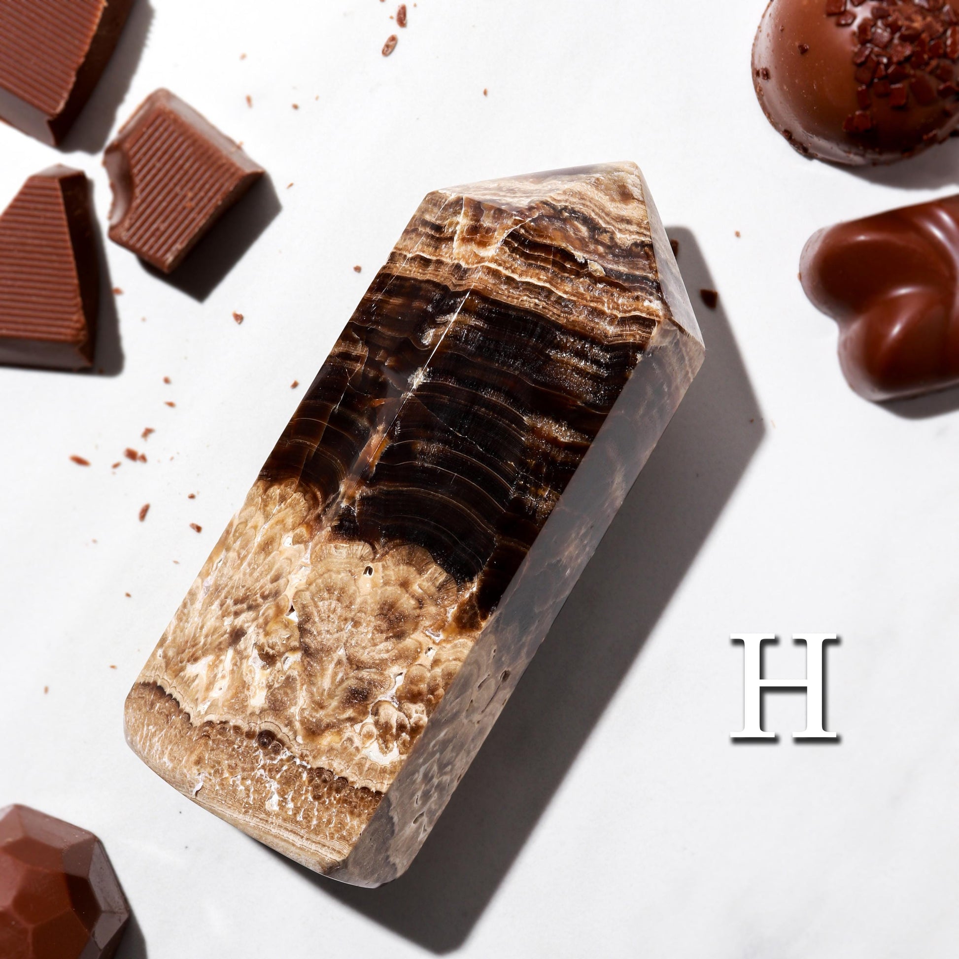 Chocolate Calcite Towers, Rare Polished Crystal, Ethically Sourced, Pick your Own