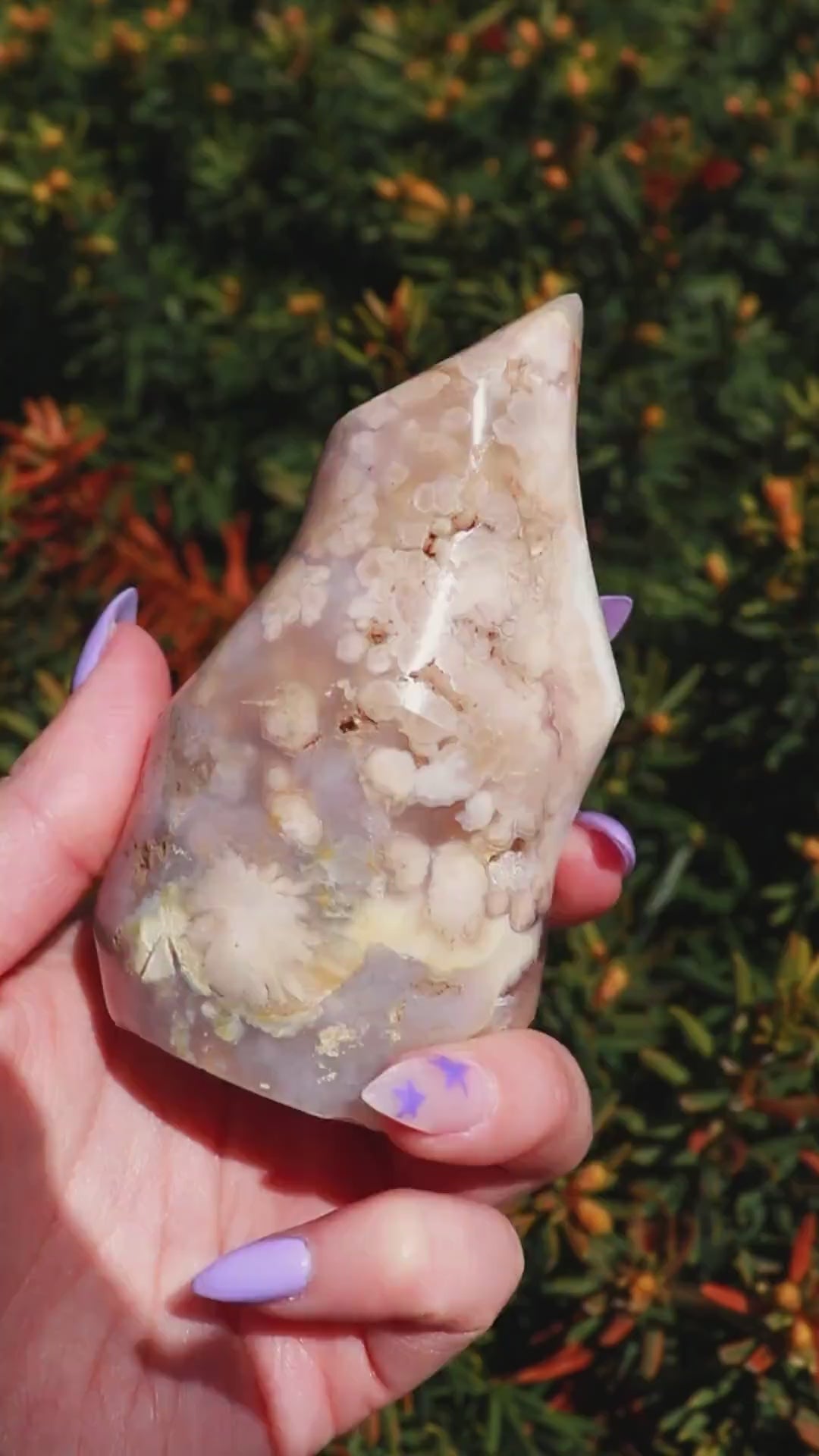 Flower Agate Flame, Crystal Freeform Tower, Ethically Sourced, Pick your Own