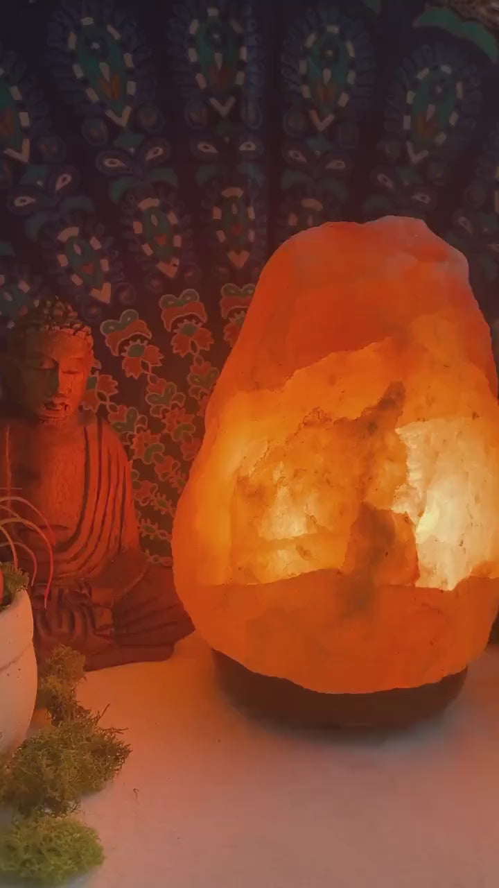 Hand-Craved Himalayan Salt Lamp from Pure Himalayan Salt Minerals from Million Year OId Salt Mine