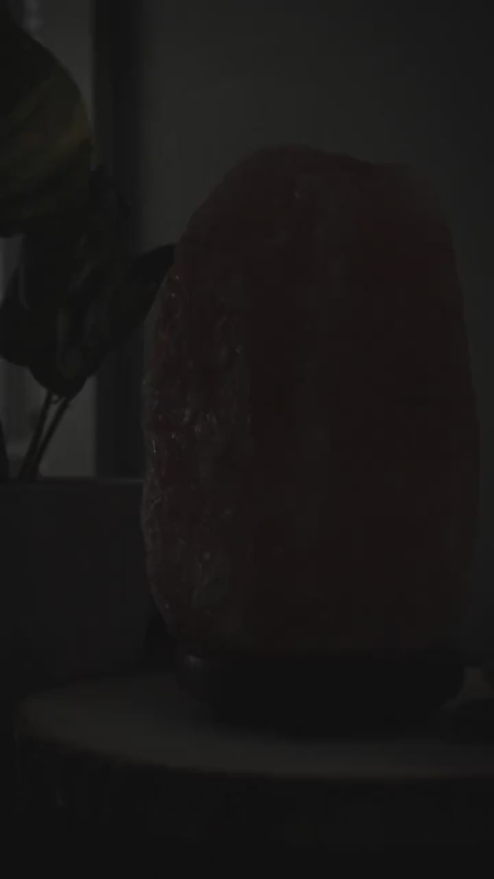 Pink Himalayan Salt Lamp, Salt Lamp for Cozy Ambiance, Adjust your Brightness, Natural Home Decor, Wooden Base