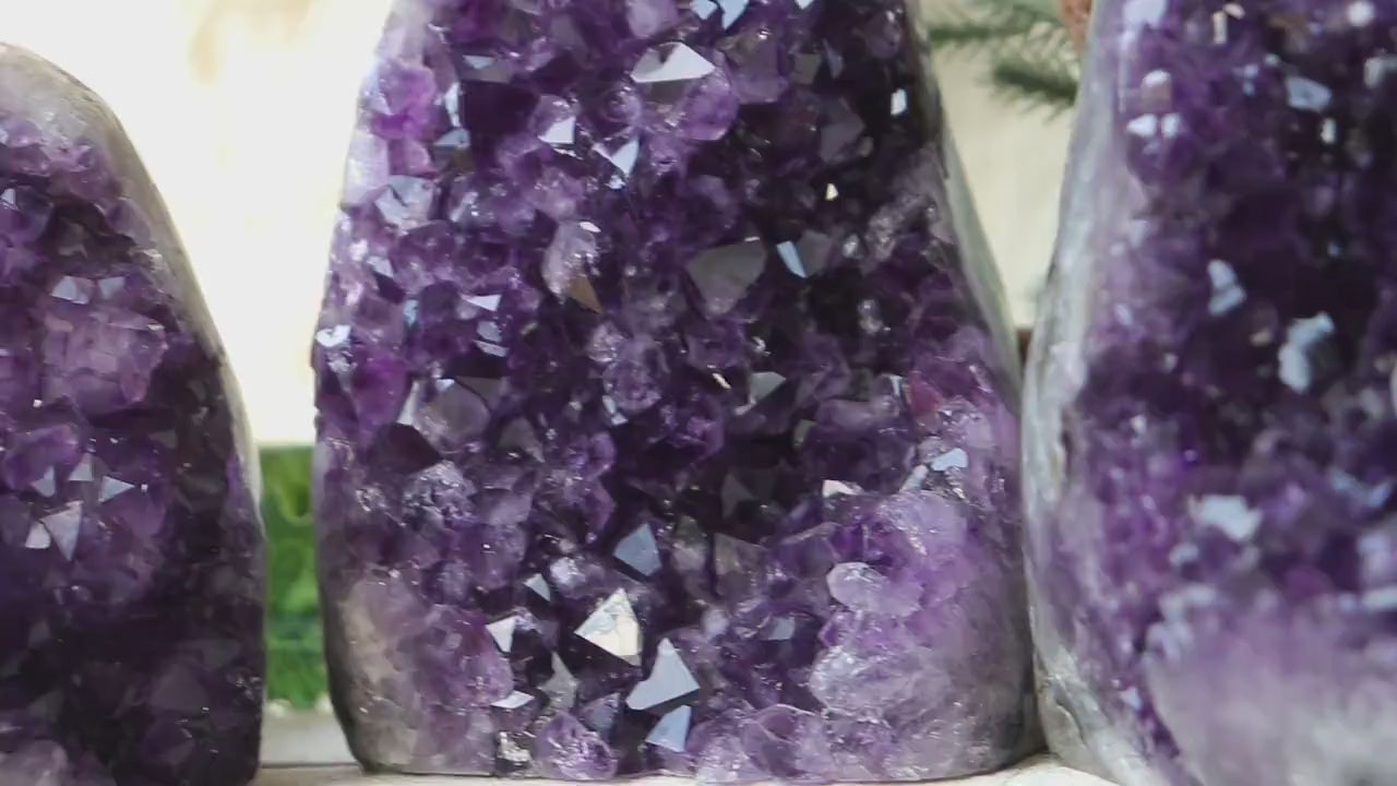 AAA Quality Amethyst Geode, Dark Purple Crystal, Ethically Sourced