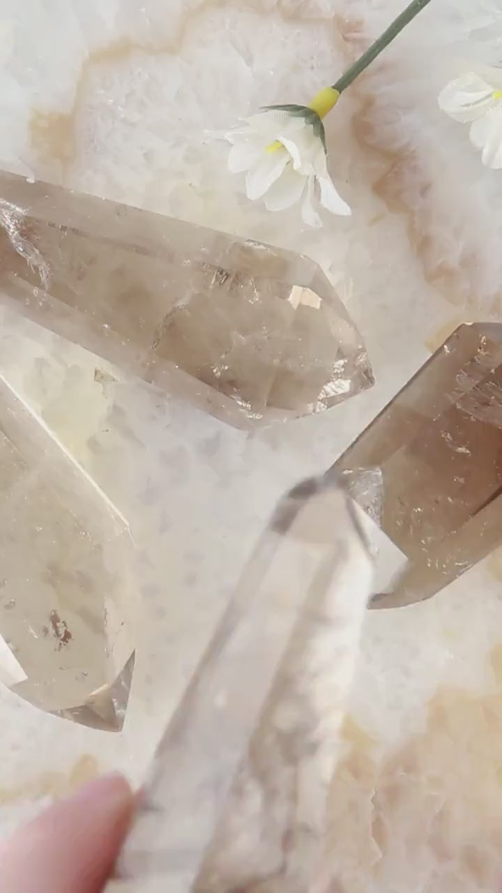 Smoky Quartz Double Terminated Point, Grade AAA, Ethically Sourced - PICK your OWN