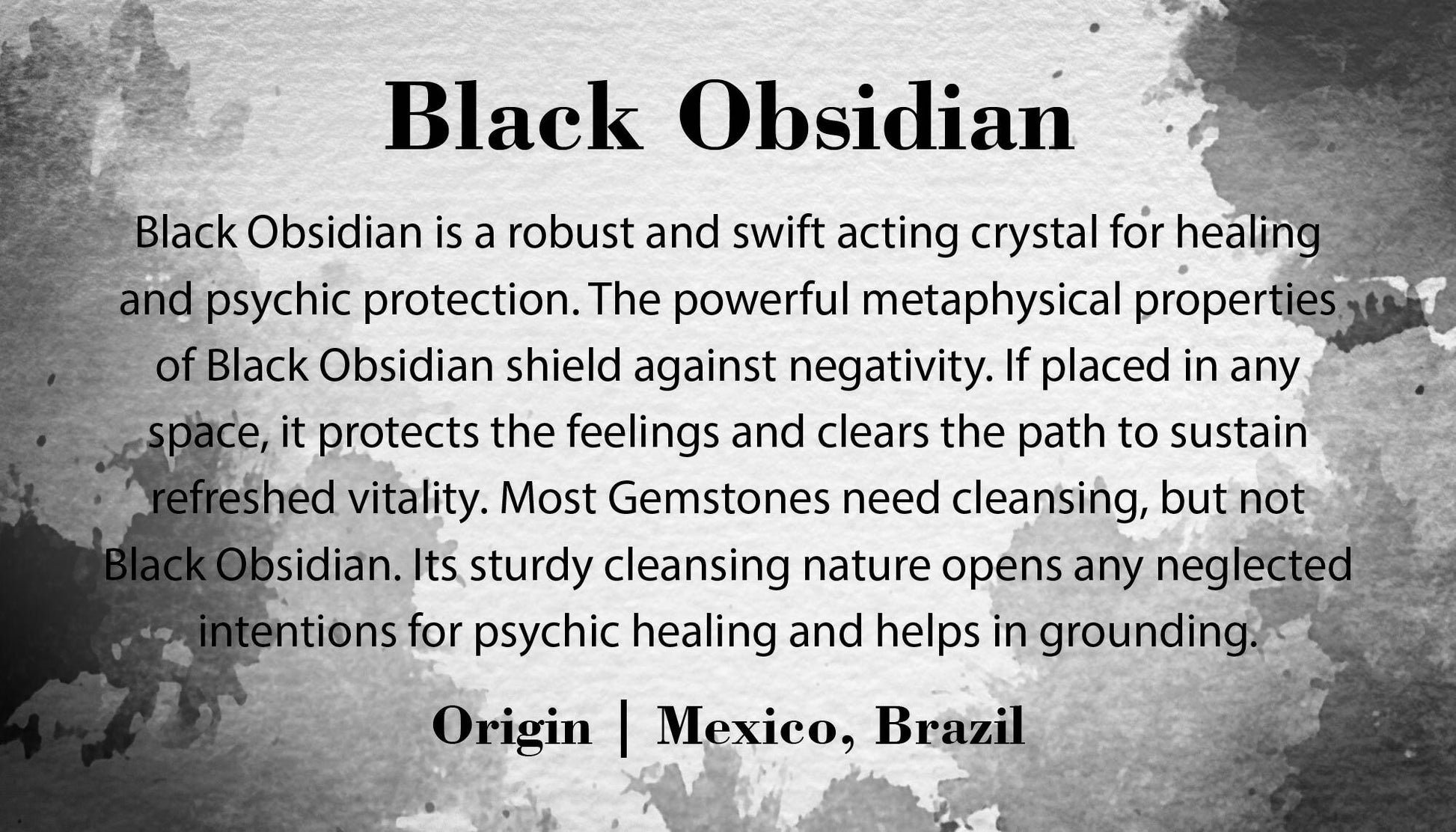 Black Obsidian Natural Base Point | Black Obsidian Crystal | Grounding Black Obsidian