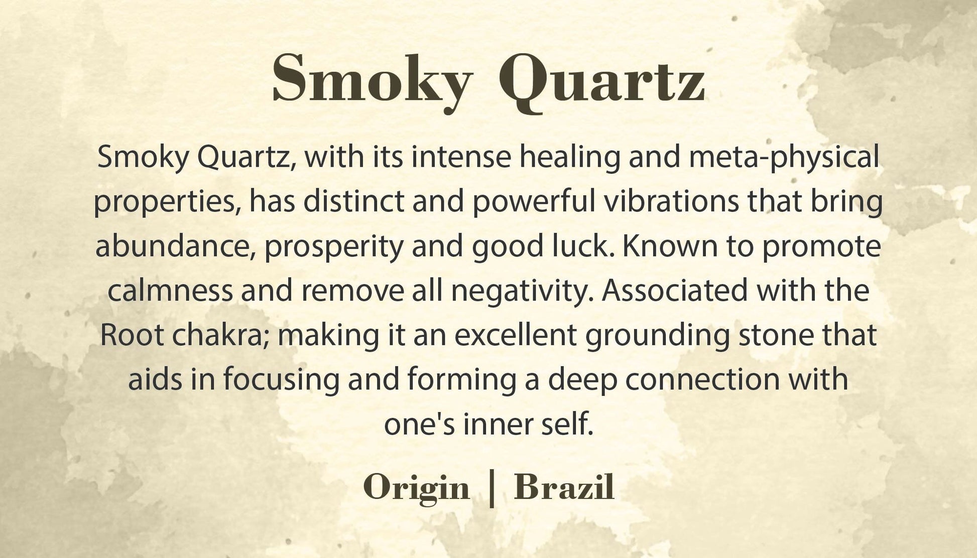 Smoky Quartz Generator | Smoky Quartz Crystal Point | Smoky Quartz Gemstone