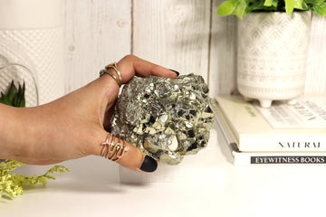 Natural Pyrite Cluster, XL for decor to bring Abundance, Wealth and Prosperity