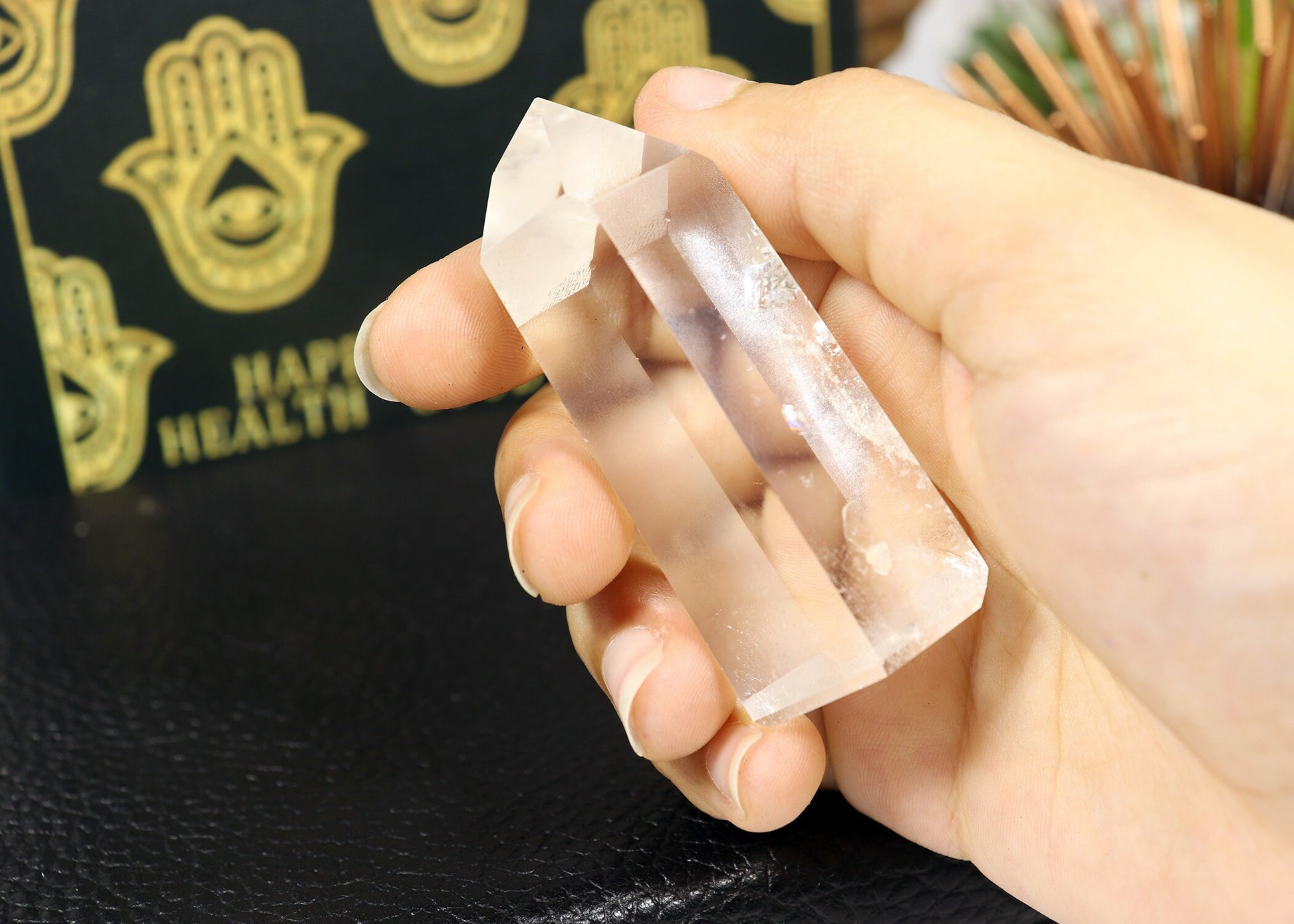 Natural Clear Quartz Crystal Point for Clearing and Cleansing, A Gift of Healing