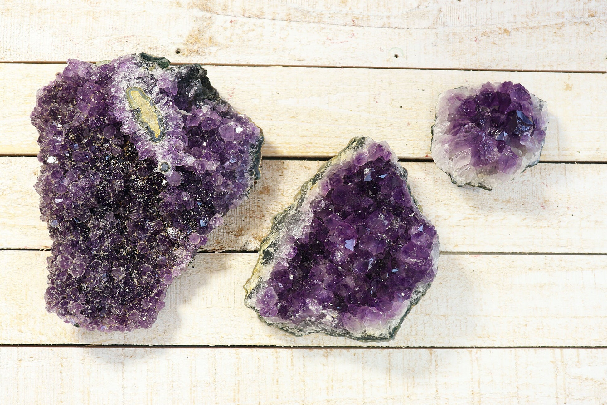 Wholesale Lot 5 lbs Natural Amethyst Crystal Clusters