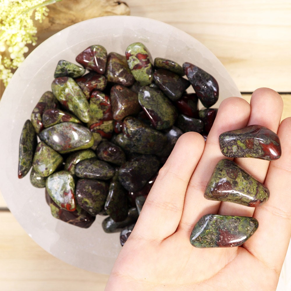 Wholesale Lot of Dragon Blood Jasper Tumble Stones, Natural Polished Gemstone, Jewelry, DIY, Ethically Sourced