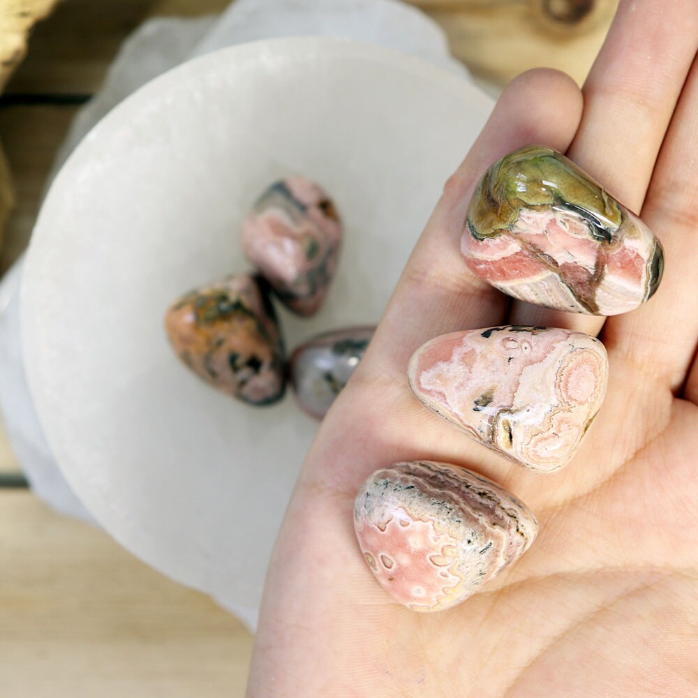 Rhodochrosite Tumbled Stones | Rhodochrosite Crystal