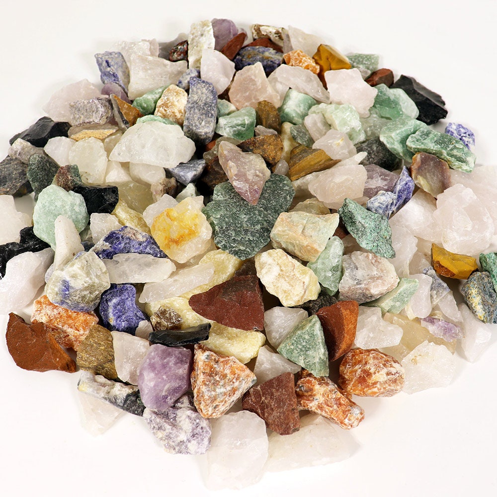 Crystal Confetti Mix, Wholesale Lot 1 KG, Grounding Protection & Healing, Beginner Crystals, Natural Brazilian Raw Crystals, Garden Stones