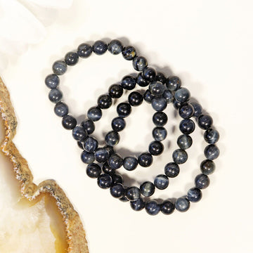 Blue Tiger's Eye Bracelet | Blue Tiger's Eye Jewelry | Gemstone Beaded Bracelet