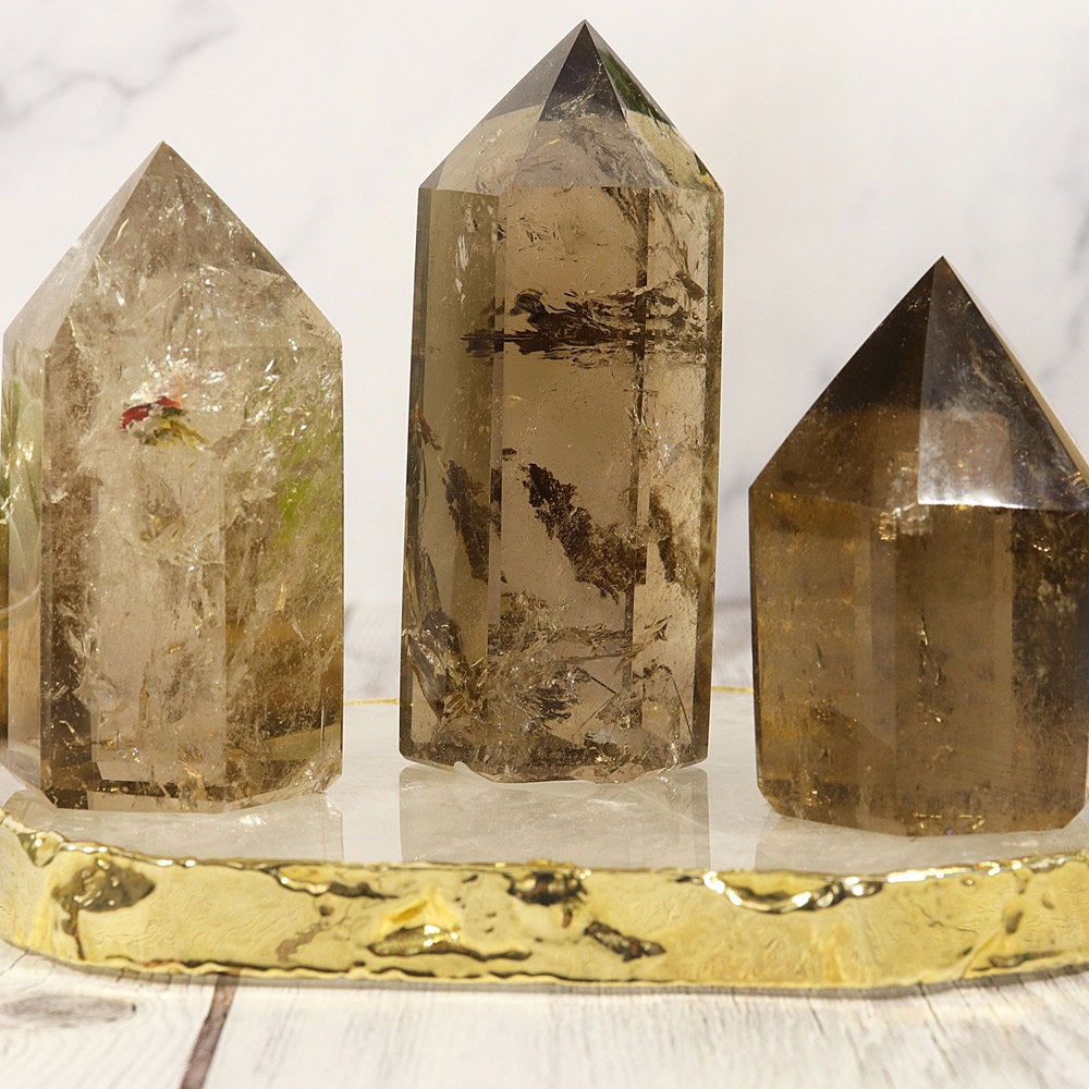 Smoky Quartz Generator | Smoky Quartz Crystal Point | Smoky Quartz Gemstone