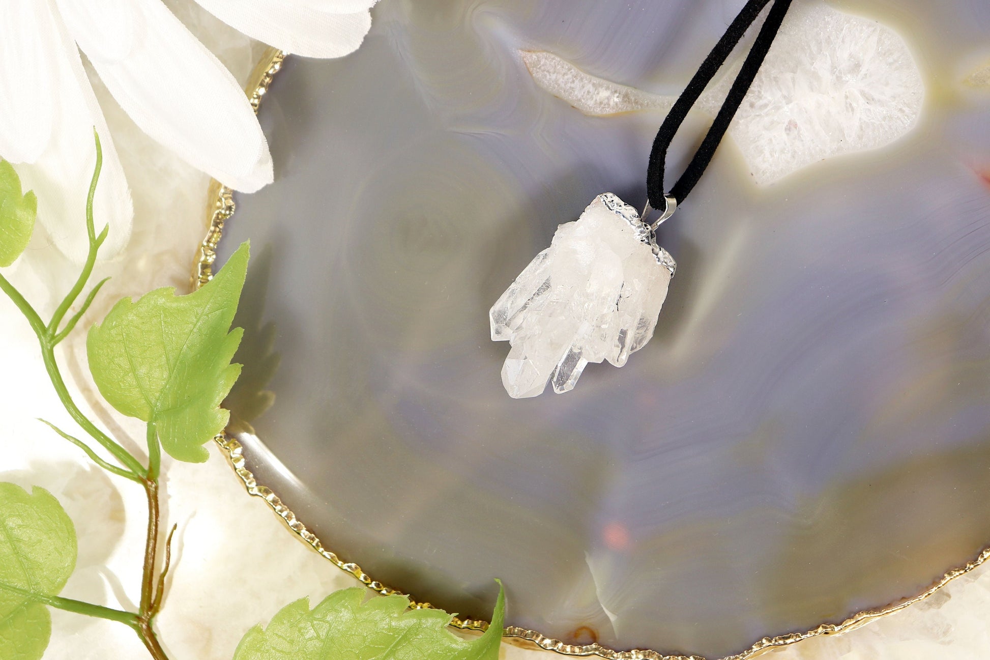 Clear Quartz Necklace | Gemstone Necklace | Healing Gift for Her