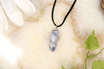 Natural Blue Kyanite Necklace, Cleansing Crystal Jewelry, Aids in Self Expression & Reiki - SOLD PER PIECE