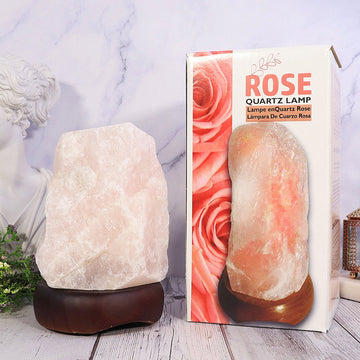 Rose Quartz Lamp | Natural Crystal Home Decor