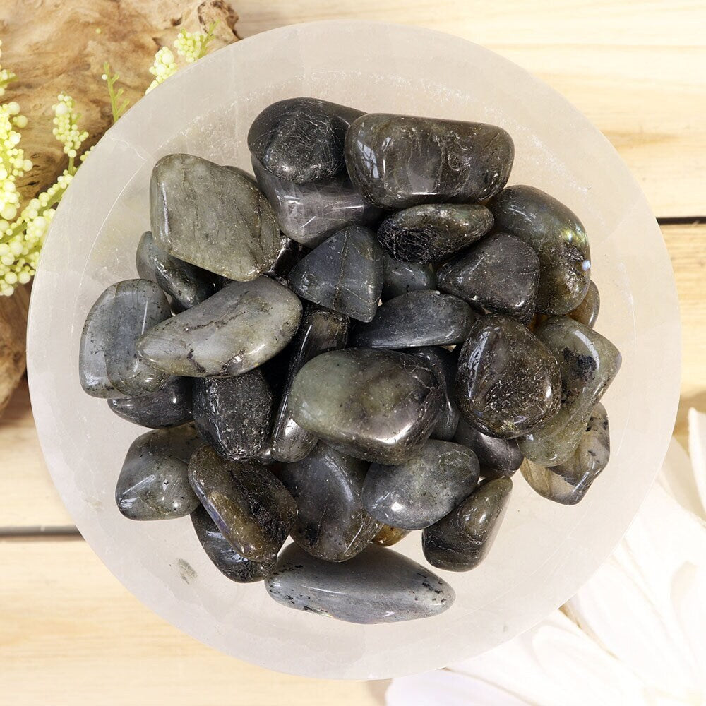 Wholesale Lot of Labradorite Tumble Stones, Natural Polished Gemstone, Jewelry, DIY, Ethically Sourced