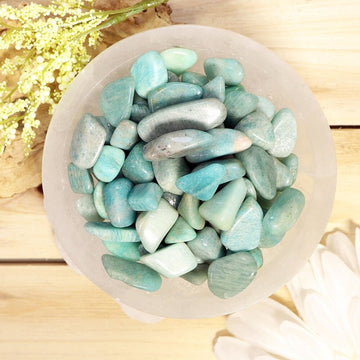 Wholesale Lot of Amazonite Tumbled Stones, Natural Polished Gemstone, Jewelry, Gift for Her, DIY, Ethically Sourced