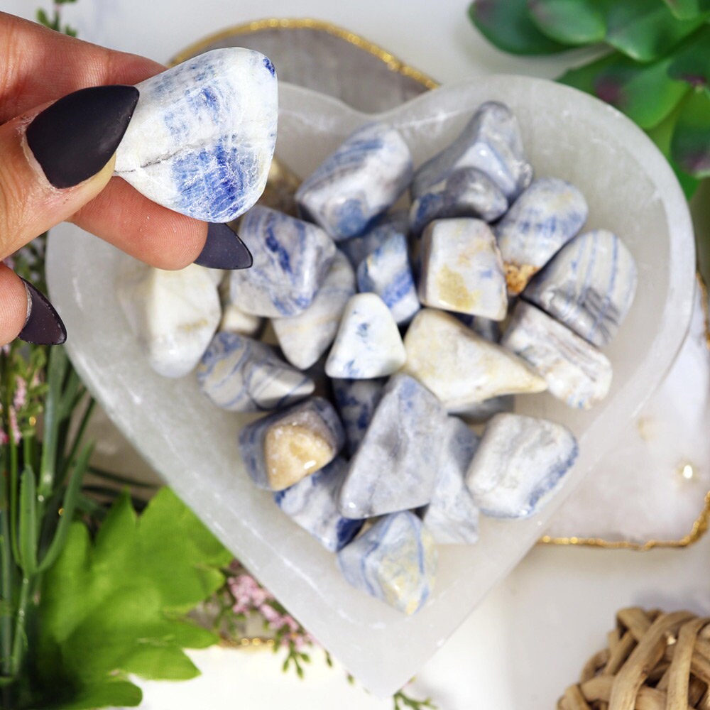 Scheelite Tumble Stones, Natural Polished Gemstone, Jewelry, DIY, Ethically Sourced