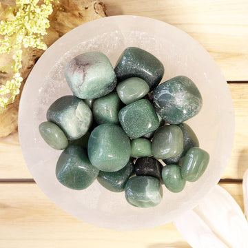 Wholesale Lot of Green Aventurine Tumbled Stones, Natural Polished Gemstone, Jewelry, DIY, Ethically Sourced