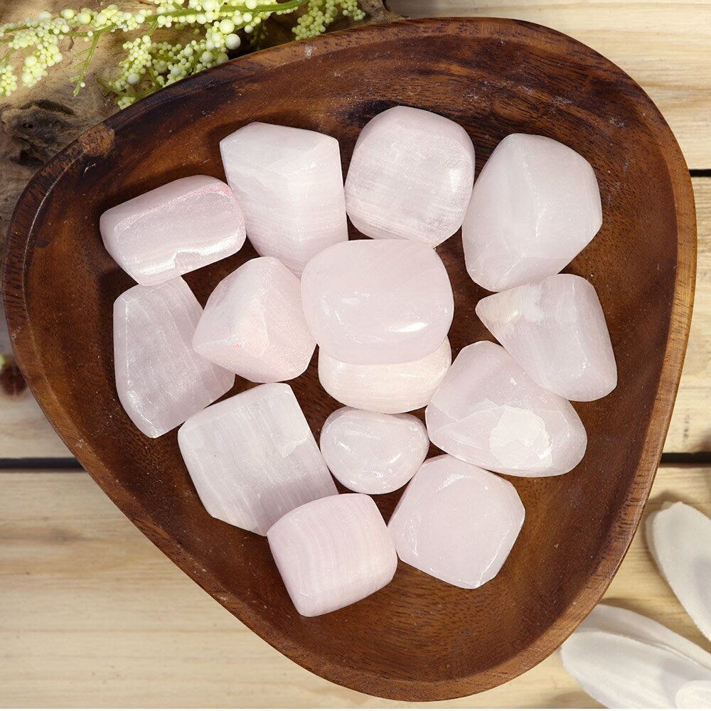 Pink Calcite Tumbled Stones | Pink Calcite Gemstone