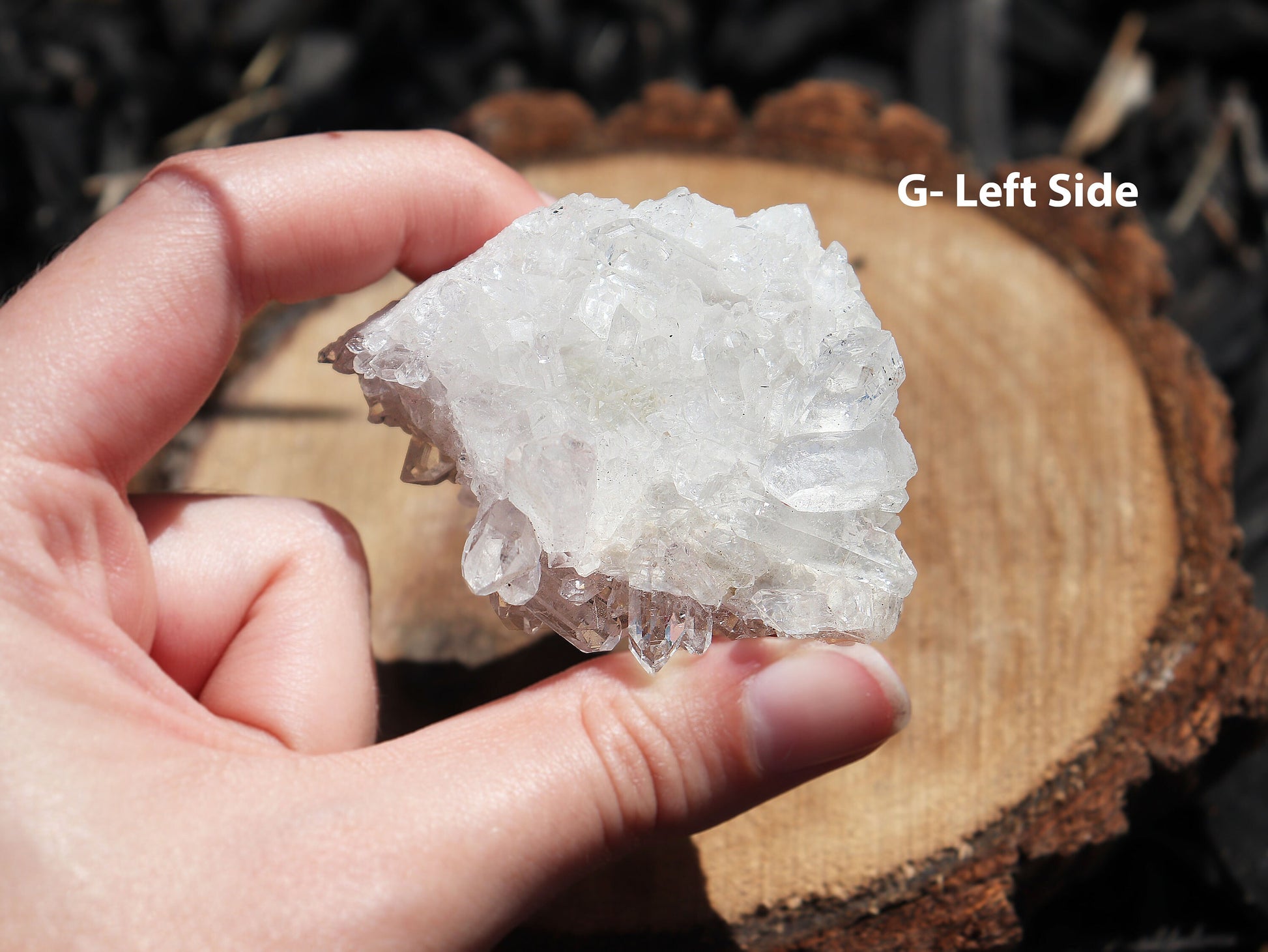 Clear Quartz Cluster Specimen, Natural Crystal Formation, Ethically Sourced, 7-2 inches long