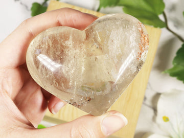 Smoky Quartz Heart, Natural Polished Gemstone, Pick your Own, Ethically Sourced