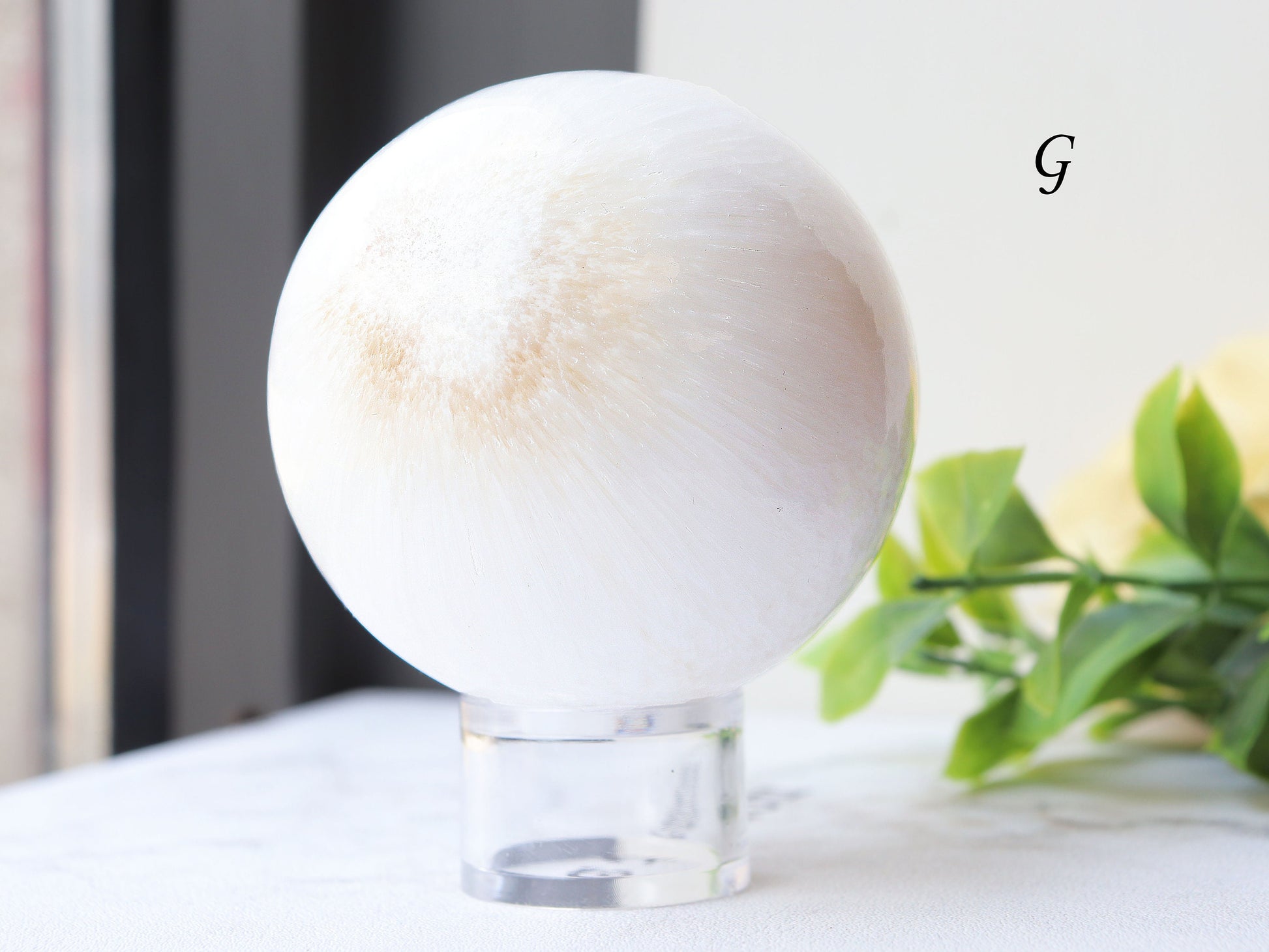 Scolecite Polished Spheres, Ethically Sourced, Meditation and Dream Stone, Tranquility and Peace