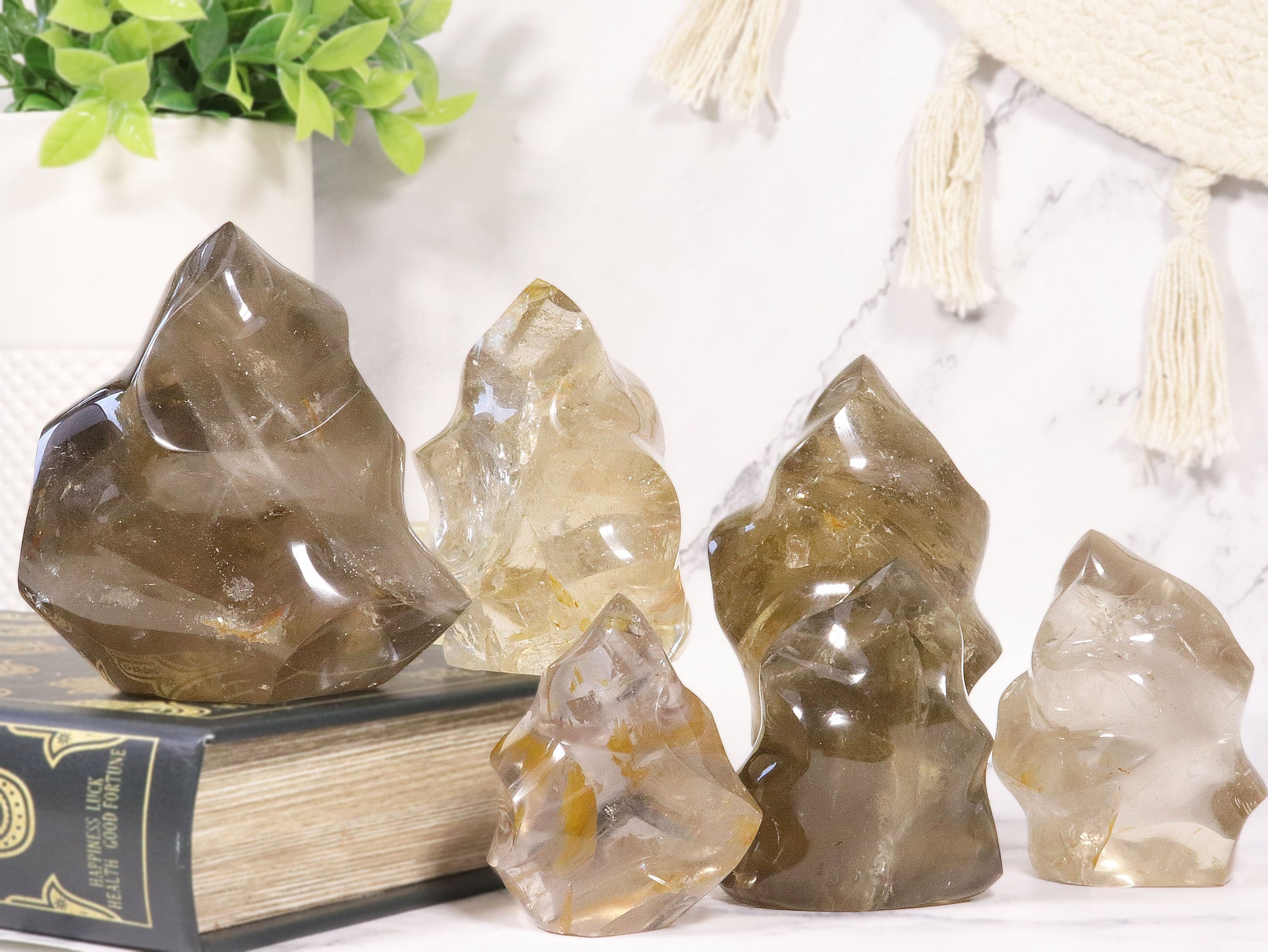 Smoky Quartz Flame, Crystal Freeform, For Grounding and Healing, Ethically Sourced, Pick your Own