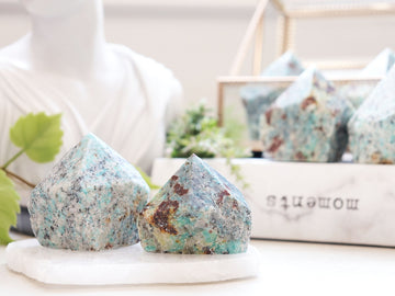 Polished Amazonite Base Cuts, Ethically Sourced, Home Décor Statements